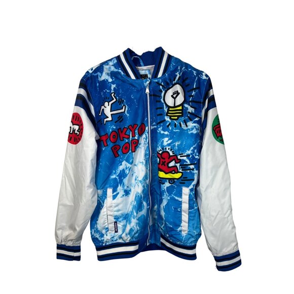 Keith Haring x Members Only Tokyo Pop Windbreaker Bomber Jacket, Size M - Picture 1 of 5